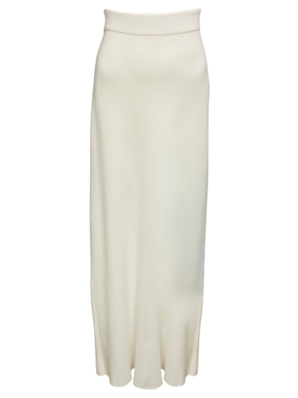 LARS ANDERSSON WHITE FULL MILANO KNIT LONG SKIRT